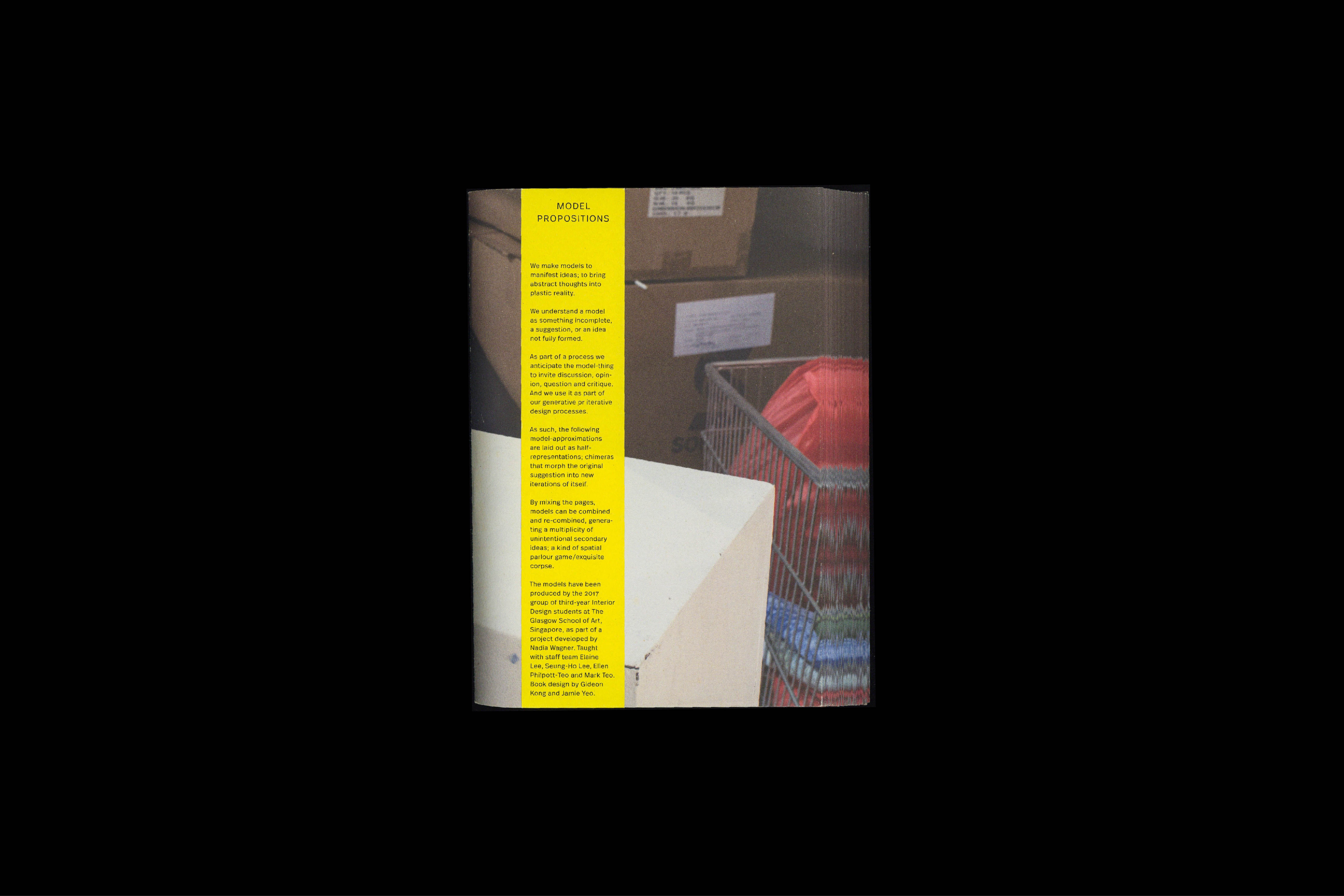 979 Model Propositions (project publication), for Nadia Wagner and Glasgow School of Art Singapore